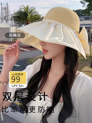 夏季可折叠渔夫帽子女夏遮阳盆帽