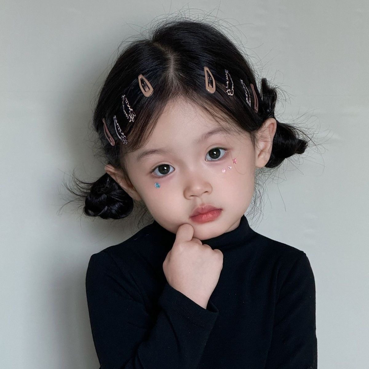 迷你可爱多彩小号豹纹宝宝发夹