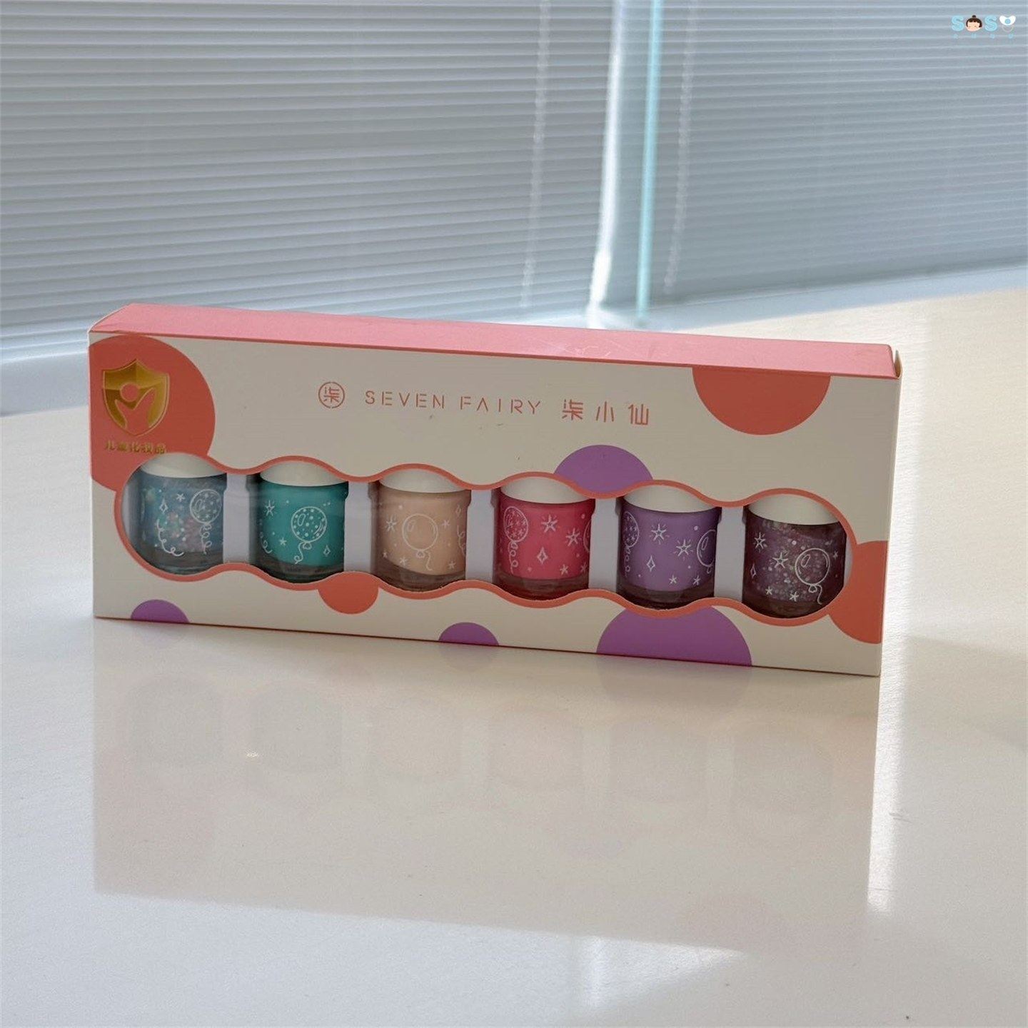 [SOSO全球]柒小仙儿童指甲油6色化妆品套装安全无味水性可撕免烤,玩具/童车/益智/积木/模型,儿童化妆玩具,淘宝优惠券,粉丝福利购,淘宝优惠卷