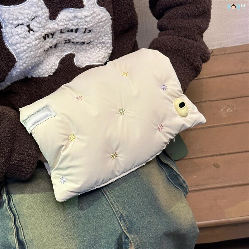 素乐无水充电暖手袋白鸭绒热水袋