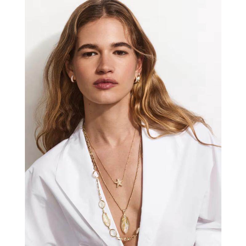 海外代购Kendra Scott(饰品)女士项链金色天然贝母日常搭配