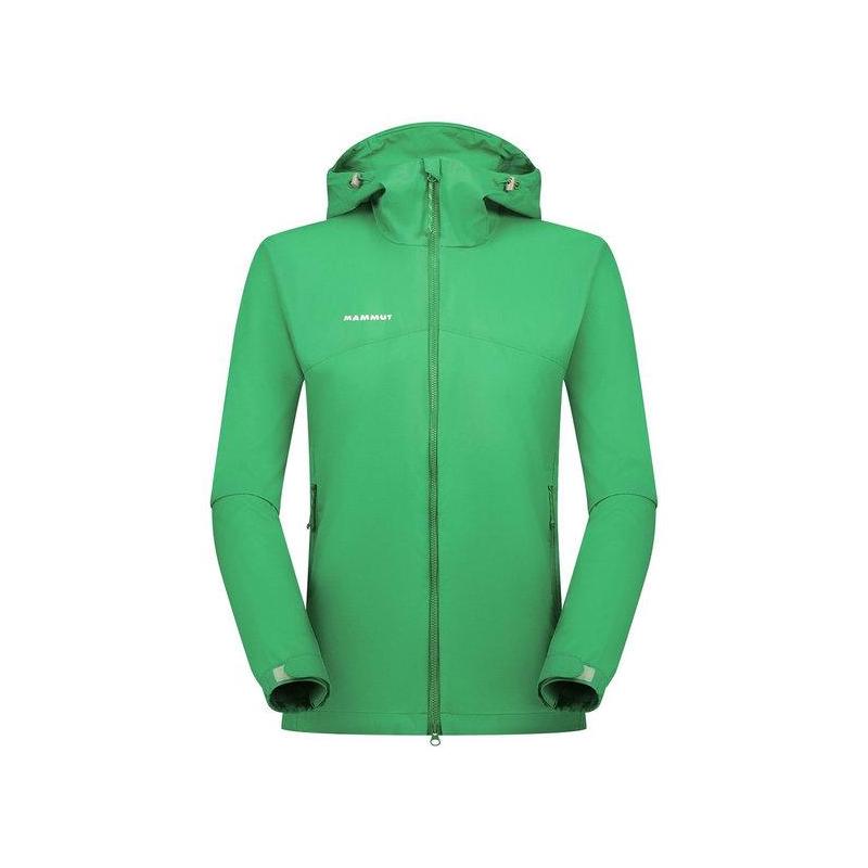 代购Mammut女士冲锋衣防风拨水透气户外风衣连帽长袖防风外套