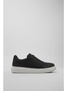 代购Camper男士男鞋透气轻便缓震环保材料灰色反绒皮系带厚底