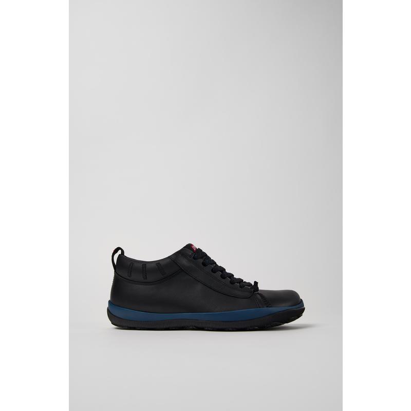 代购Camper男士男鞋防水透气保暖缓震黑色皮革系带GORE-TEX膜