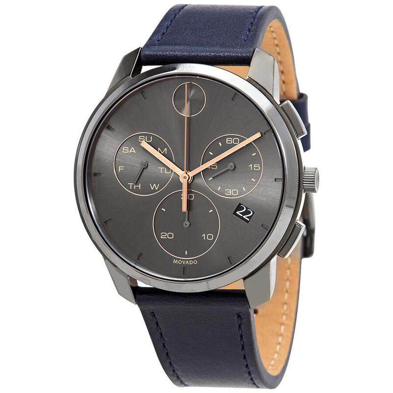 海外代购Movado/摩凡陀男士瑞士腕表计时码表星期日历石英机芯