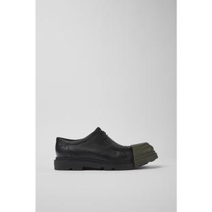 代购Camper男士皮鞋透气轻便环保材质可拆卸设计黑色可拆卸鞋头