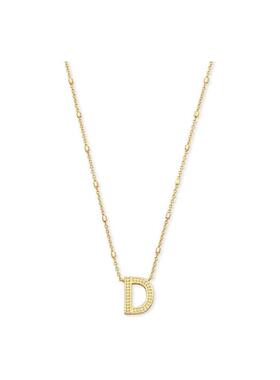 代购Kendra Scott饰品女士字母项链个性化精致简约优雅金色