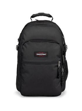 代购EASTPAK男士双肩包大容量储物侧边网袋顶部提手拉链闭合黑色
