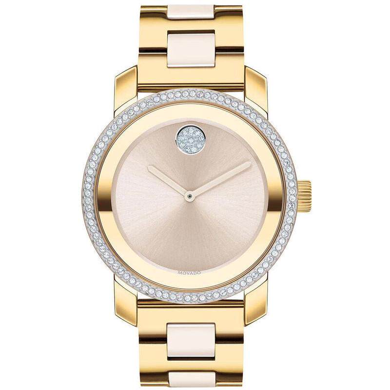 海外代购Movado/摩凡陀女士手表瑞士腕表精准计时生活防水不锈钢