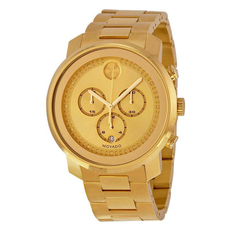 海外代购Movado/摩凡陀男士手表瑞士腕表计时码表日历显示