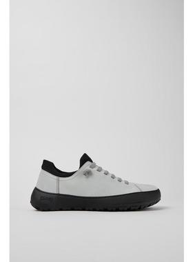 代购Camper男士男鞋耐用减震防滑透气灰色翻毛皮织物弹性鞋带