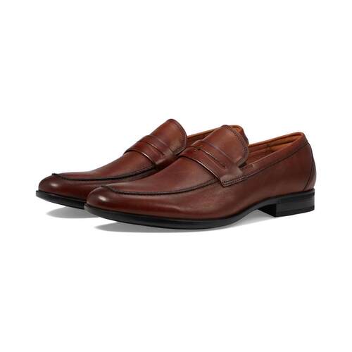 海外代购Florsheim男士正装皮鞋透气舒适久穿不累一脚蹬低帮