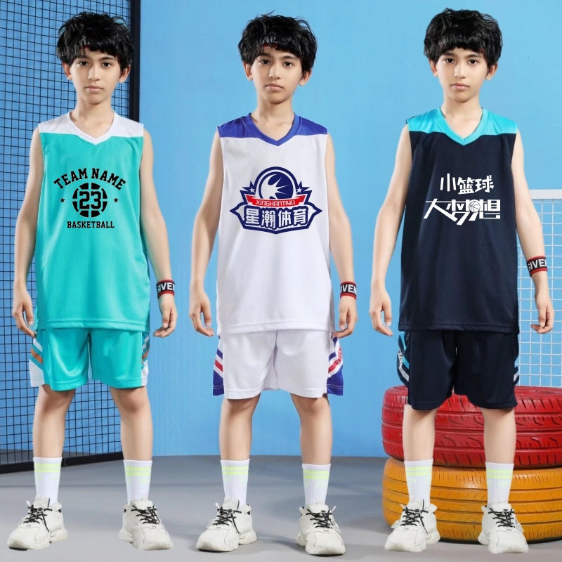 儿童篮球服套装男童定制夏季小学生幼儿园比赛运动女童训练服定制
