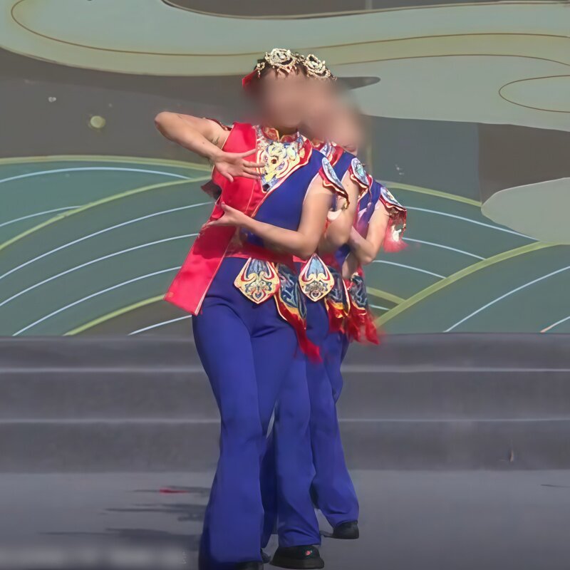 第二十届群星奖专业定制男女群舞《渝快起舞》汉族秧歌特色表演服