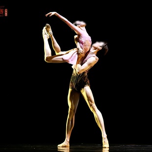 广东岭南舞蹈大赛男女双人舞《生如夏花》现代舞渐变专业定制舞服