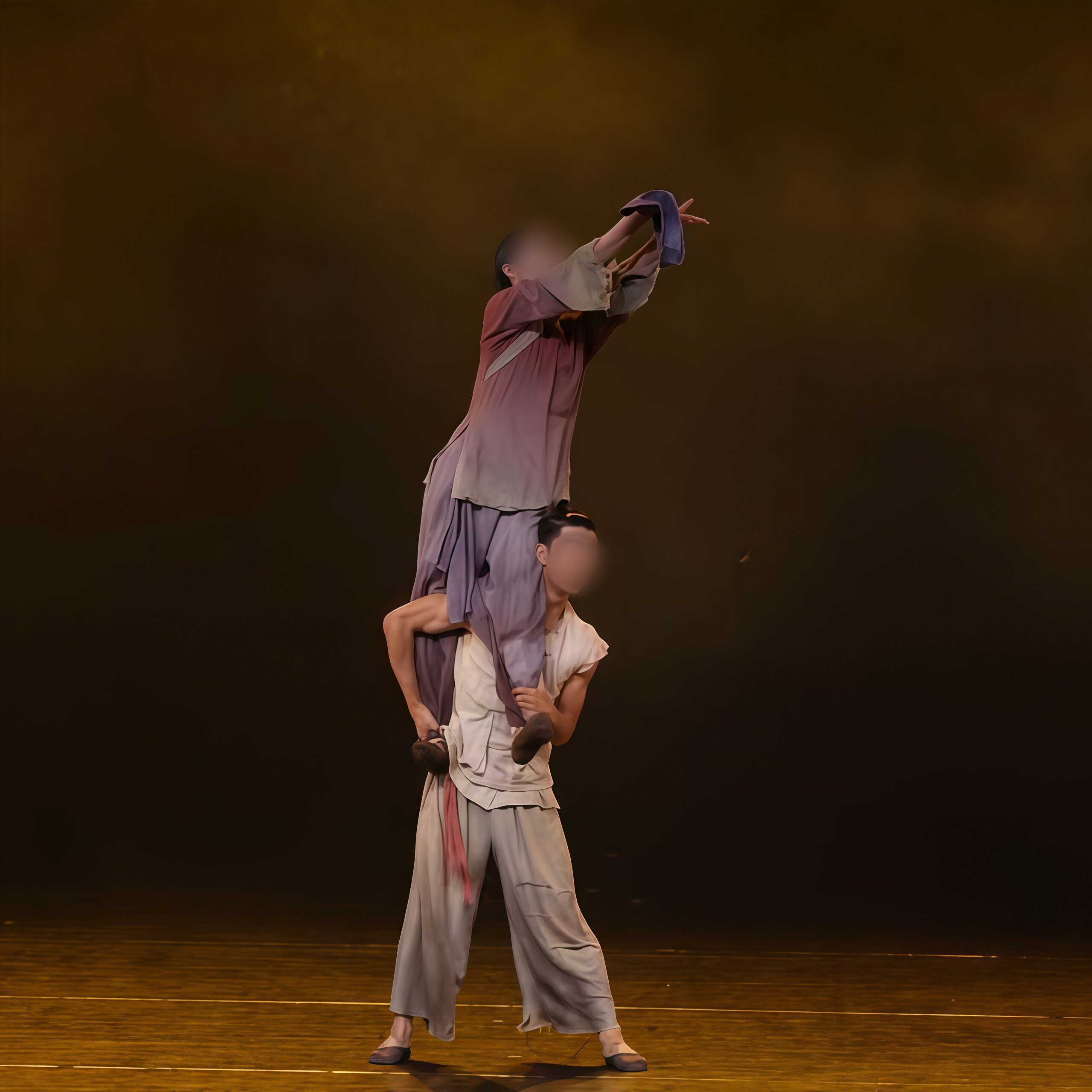 第四届芳华杯《八月桂花》现当代舞男女群舞民族民间专业定制服装