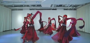 1古典演出服女飘逸中国风一念花开水袖舞蹈汉服仙女古装服装定制