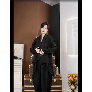 Dan 山本风黑色短外套女