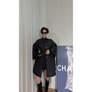 黑色炸街帅气个性 时尚 宽版 外套女 棉服 八分袖 Dan