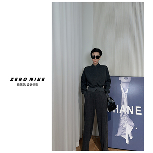 Dan Dan 灰色高级感老钱风慵懒显气质套装女 卫衣长裤休闲俩件套