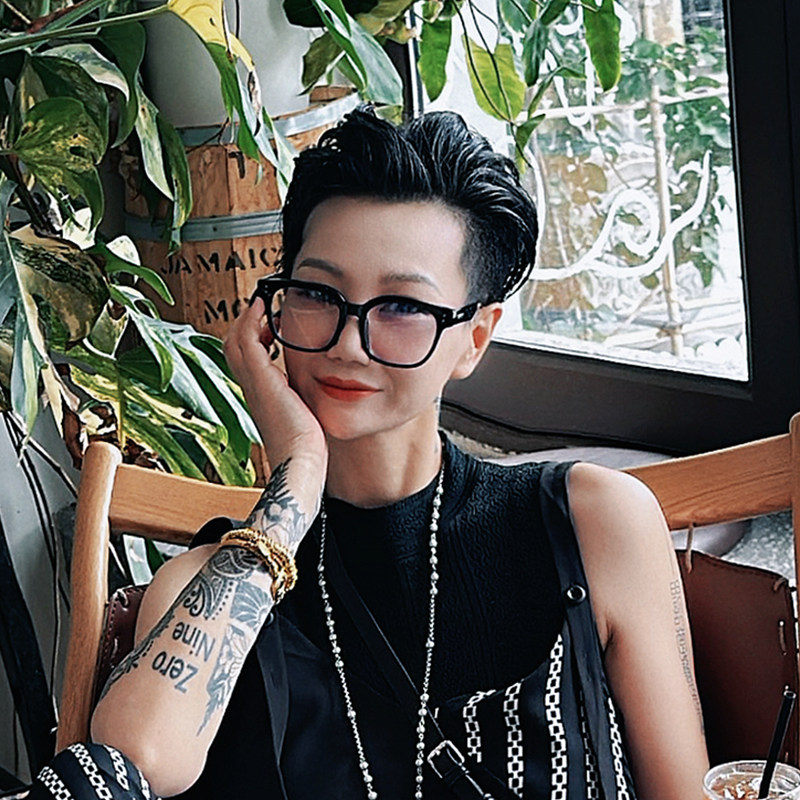 Dan Dan 文艺范大框平光眼镜女