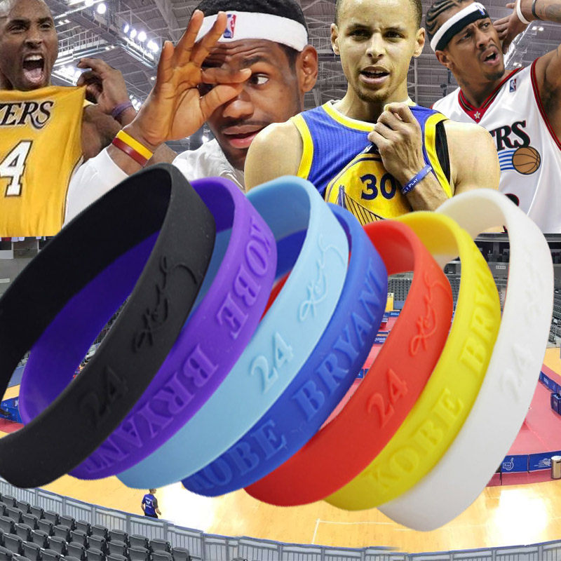 NBA Bracelet Basketball game Silicone wristbands James Bryant Curry Iverson Lakers Warrior knight rocketin the Sports/Yoga/Fitness/Fans supplies , Basketball , Basketball fans supplies  category - from Buy2taobao.com to provide professional Taobao agent buy service