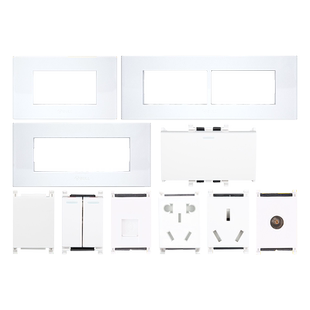公牛118型开关插座组合模块网线电脑16a三孔空调五孔面板usb模块