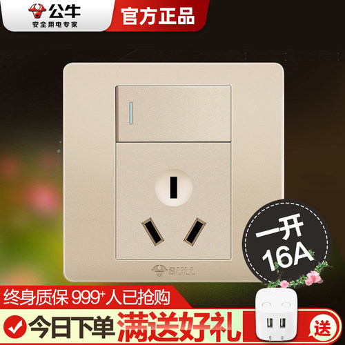 大功率16a电热水器带开关插座