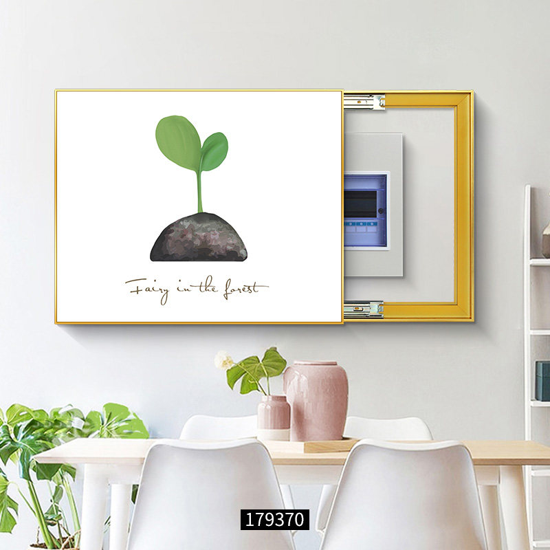 现代简约电表箱画装饰画餐厅配电箱弱电箱盖板电表网线盒遮挡挂画