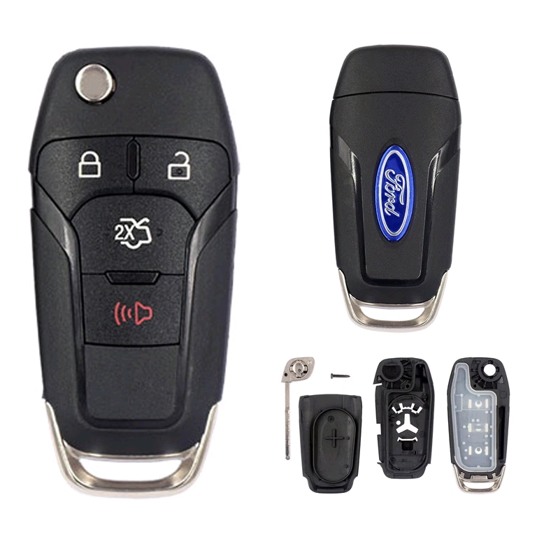 适用福特猛禽猛兽皮卡 F150 原装折叠遥控器钥匙替换外壳 配件