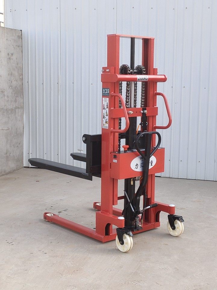 电动叉车升降小叉车电动堆高车半电动升高车手电两用一体不包邮