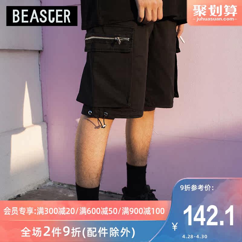 BEASTER 17SS工裝短褲口袋拉鏈男女街頭嘻哈運動寬松休閑五分褲潮在類目 男裝, 休閒褲中 - 來自Buy2taobao.com提供專業的淘寶代購服務