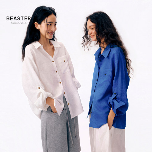 BEASTER 「Weekend Shirt 01」 100亚麻宽松透气“周末衬衫01”