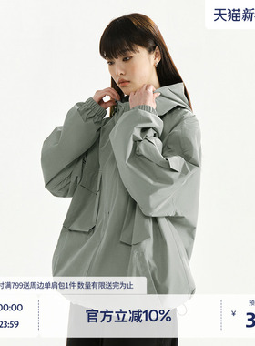 BEASTER反光鬼脸印花多口袋夹克夏新款潮牌休闲高街连帽抽绳外套