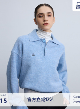 【代云帆同款】BEASTER美式polo领毛衣套头秋冬针织上衣短款内搭