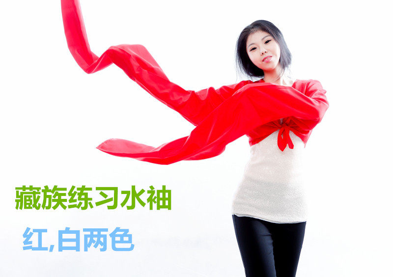 藏族练习舞蹈戏曲渐变色儿童成人惊鸿舞古典练功服演出服练习水袖