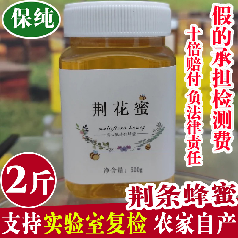 深山荆条蜂蜜土蜂蜜纯正天然农家自产百花蜜封盖自然成熟孕妇峰蜜