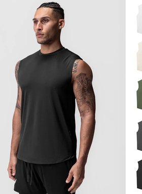 ASRV美式运动健身背心速干弹力修身快干无袖T恤跑步器械训练衣服