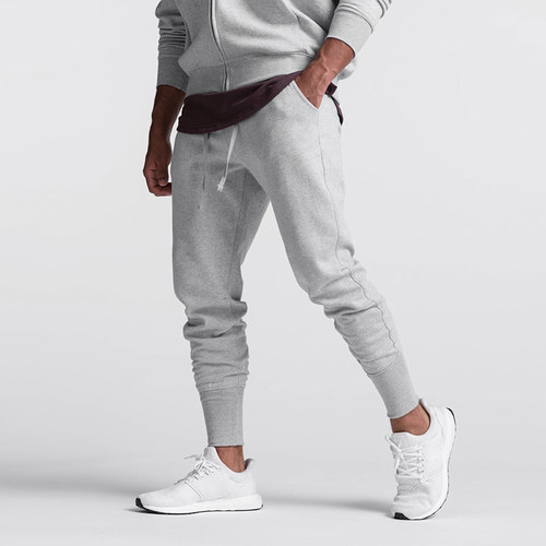 ASRV运动长裤修身弹力拉链螺纹裤