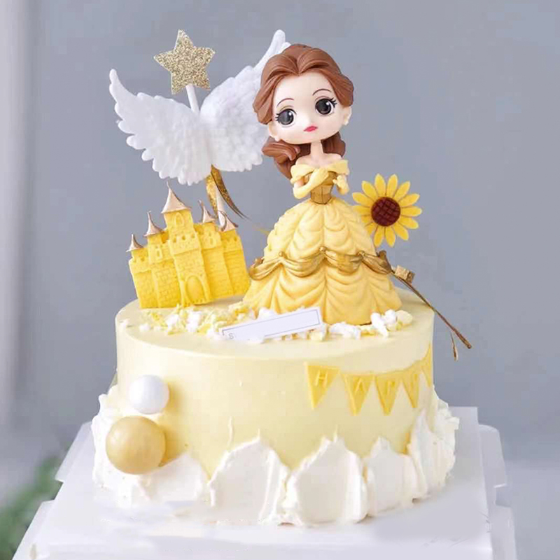 小公主蛋糕装饰摆件女孩生日派对