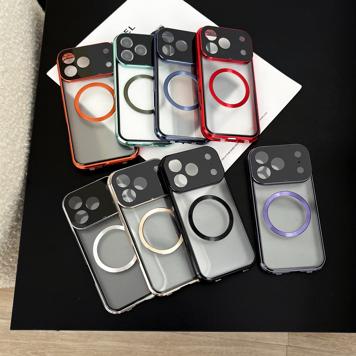 万磁王适用于苹果17promax磁吸双面全玻璃iPhone17pro高清16Promax金属边框镜头高清护镜手机壳防窥