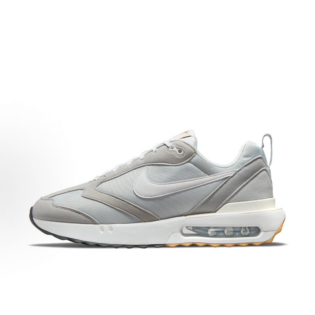 Nike Air Max Dawn 复古皮革耐磨低帮跑步鞋男款灰白DJ3624-002