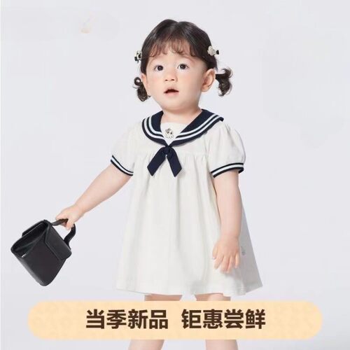 婴儿连衣裙女童裙子宝宝公主裙2026新款夏装学院风气质萌