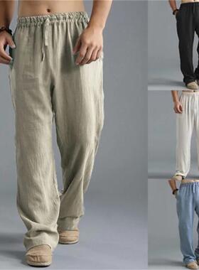 Solid color drawstring loose casualpants纯色抽绳宽松休闲长裤