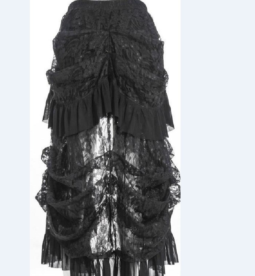 Punk Gothic banquet bird il lace dress