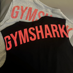 Gymshark 透气坎肩背心T恤短袖 Power off健身无袖 Cut 肌肉爆炸