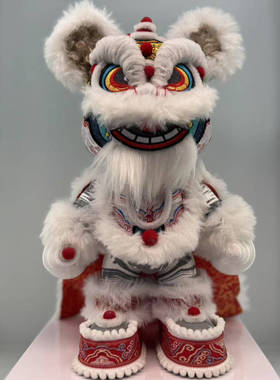 小酷熊醒狮高端国潮风摆件