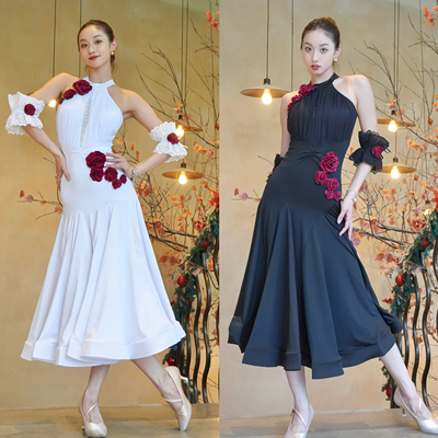 Fairy舞服连衣裙服装摩登舞套装含演出服探戈摩登裙舞摩登裙舞