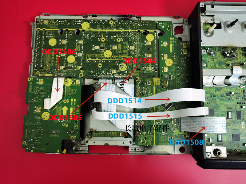 先锋DJM-2000 2000nexus混音台内部控制面板主板排线连接数据线