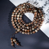 芽庄白奇楠玉化沉香木手链108佛珠念珠手串男女款 文玩多圈手饰